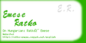 emese ratko business card